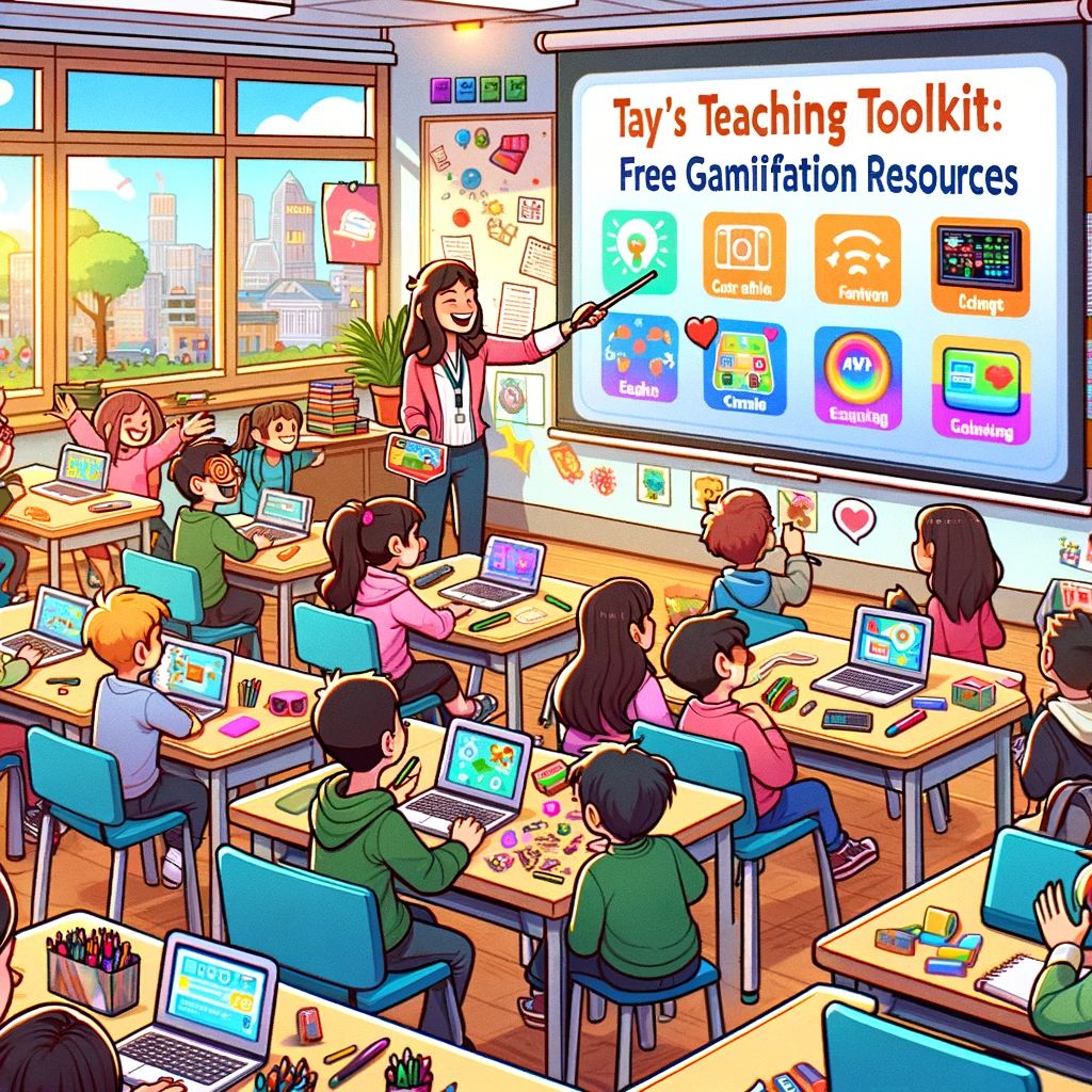 pic of a teacher teaching a class free gamification ppt